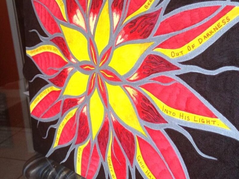 "We Are" by ❤C. This canvas piece reads... "We have been called out of darkness into His light. God has not given us the spirit of fear; but of power, of love and of a sound mind. We are heirs of God, joint-heirs with Christ, Glorified"❤