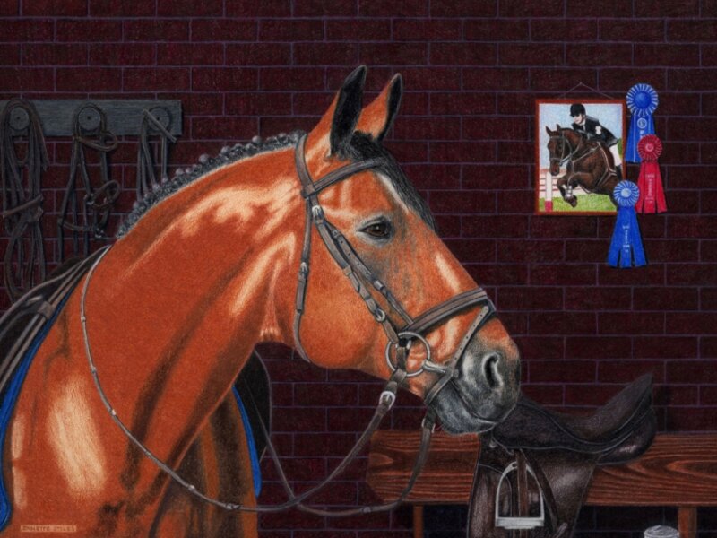 Askar in His Tack Room