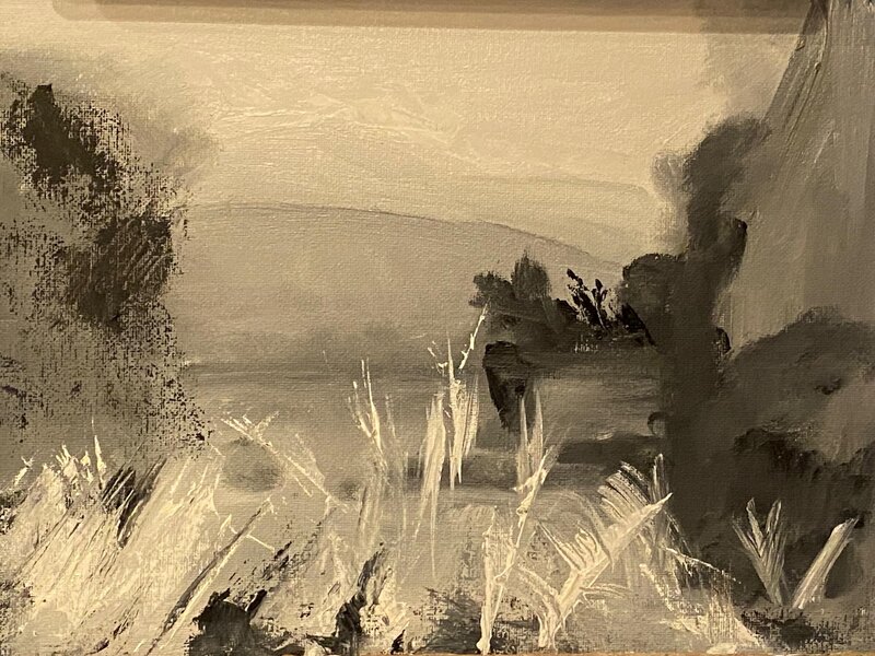 Barbara's Lake Oil Value Study Fall 2023