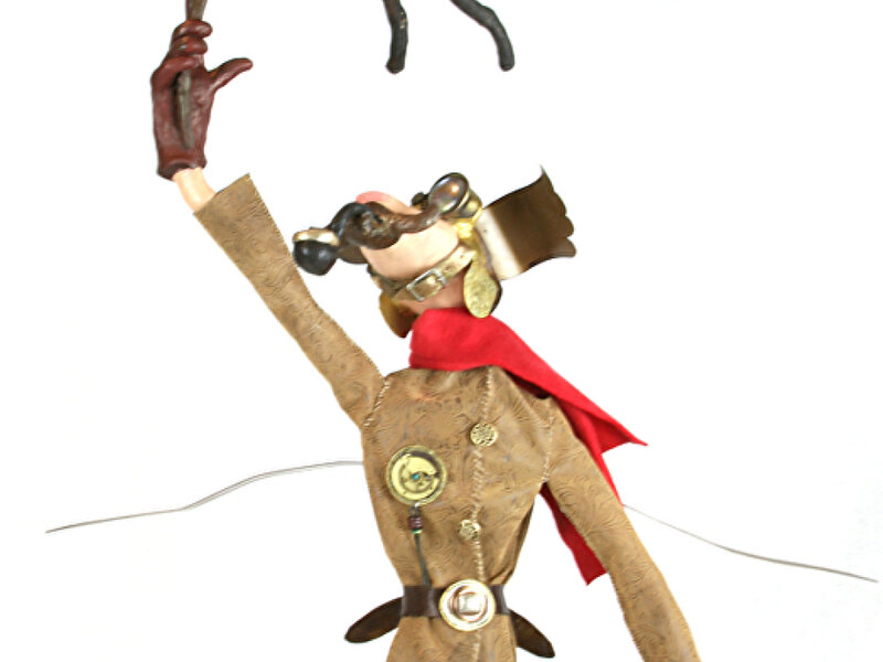 Steampunk sculpture