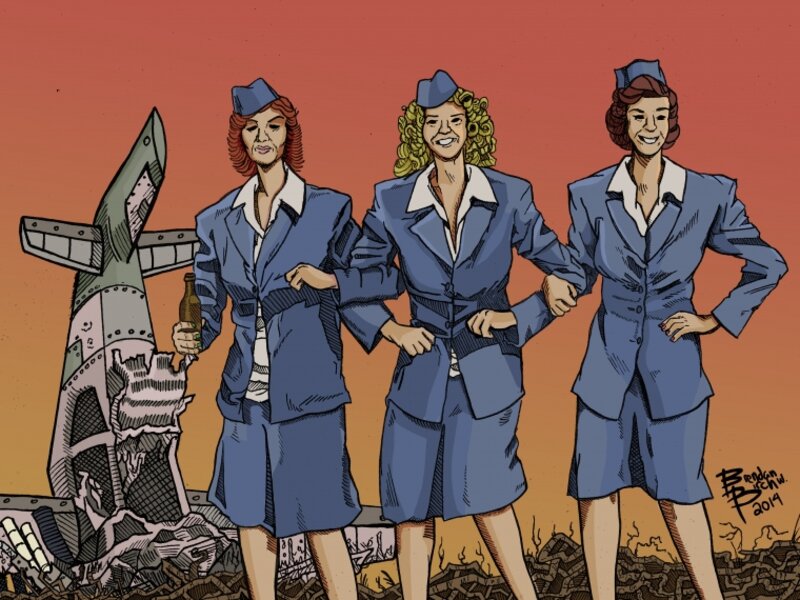 planes girls booze crashes