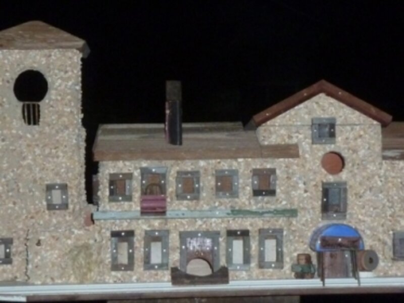 Jacuzzi Winery Birdhouse and Bird Feeder by Whimsical Historical Landmark Artist Greg Zirbel
