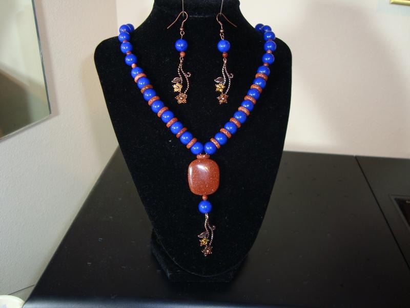 Blue Mountain Jade Jewelry Set