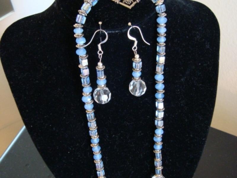 Blue & Silver Jewelry Set