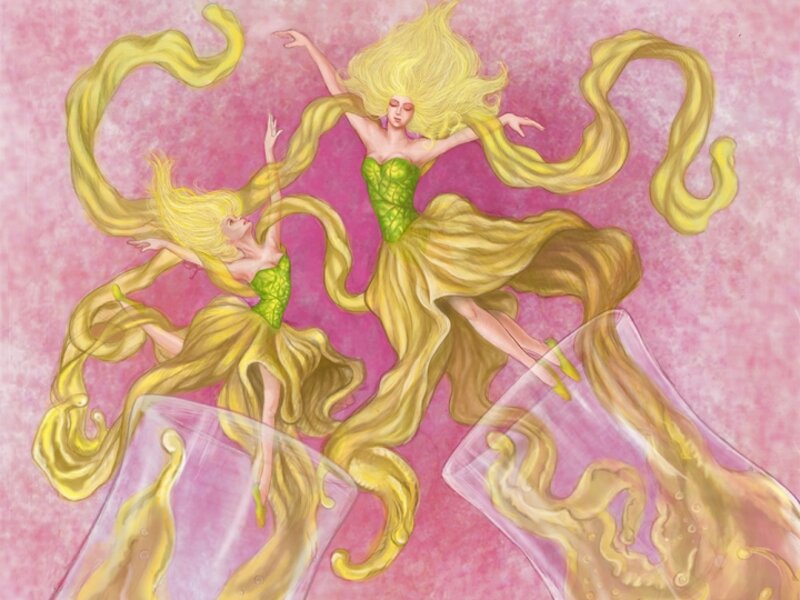 Wine, Pinot Grigio, Dream, Flowing, Beautiful 