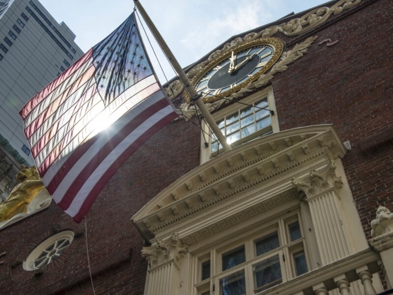 View from site of Boston massacre.