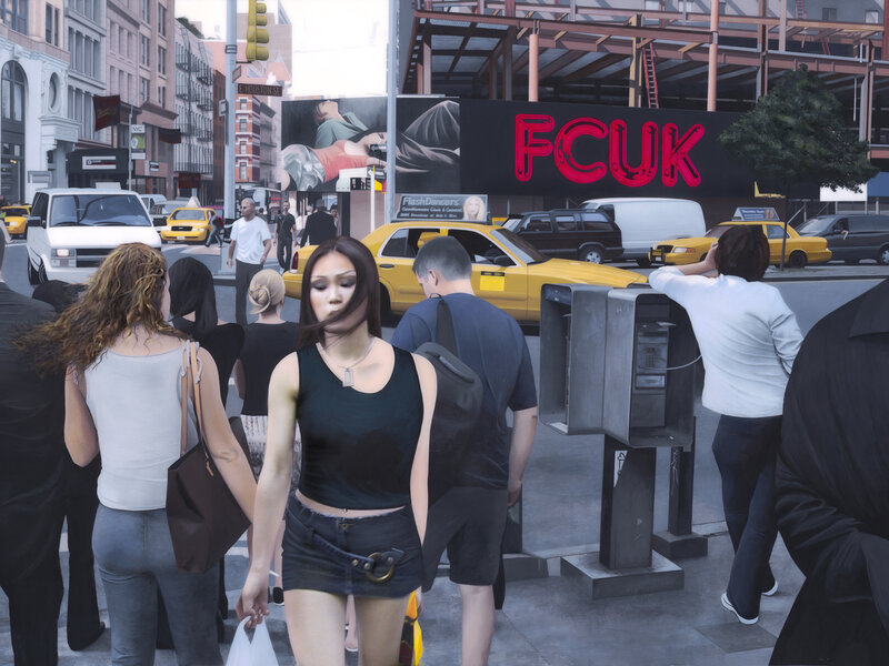 Photo of painting "Broadway Hustle" by David Holmes