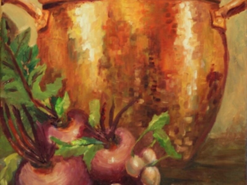 Painting, Copper, Oil painting