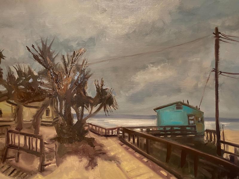 Stormy Morning Crystal Cove, Oil, 2023