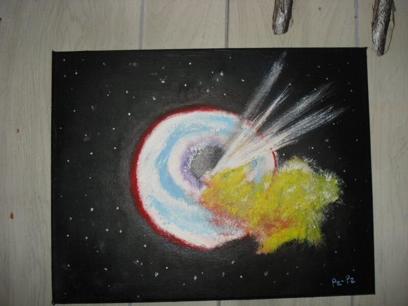 Black Whole with Shooting Star