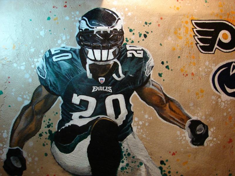 Brian Dawkins Philadelphia Eagles Football Art Illustrated 