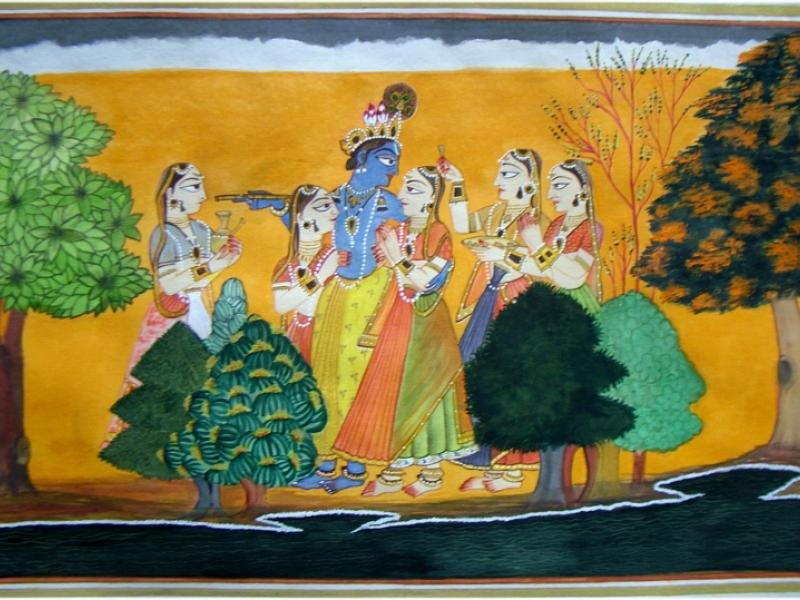 Radha Krishna Painting, Krishna Painting, Original 100% handcrafted