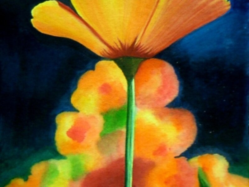 Flower Painting, 100% handcrafted, Original concept