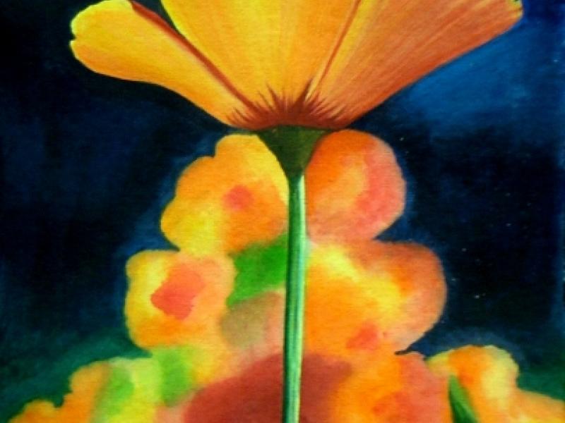 Flower Painting, 100% handcrafted, Original concept