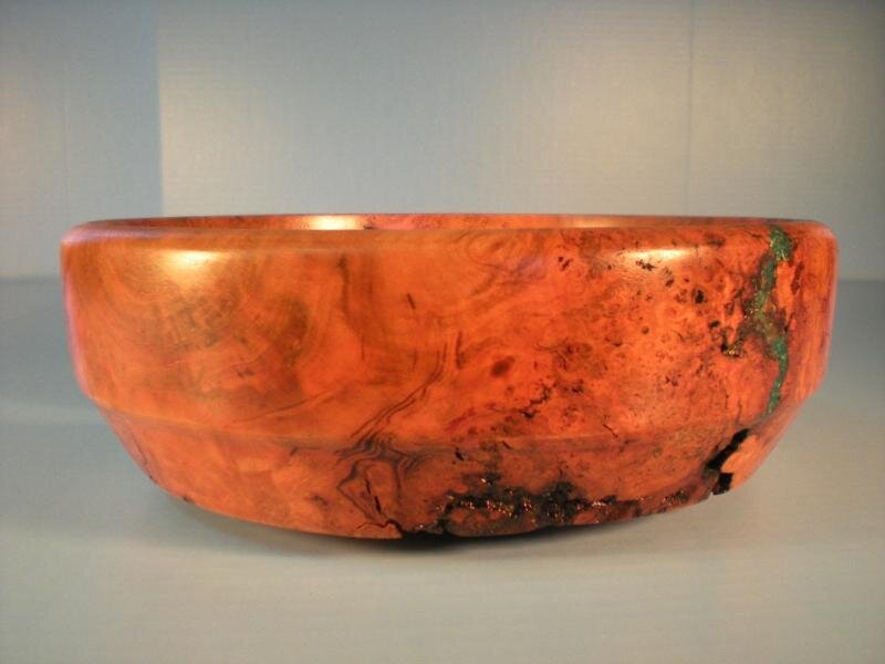 Cherry Burl with turquoise