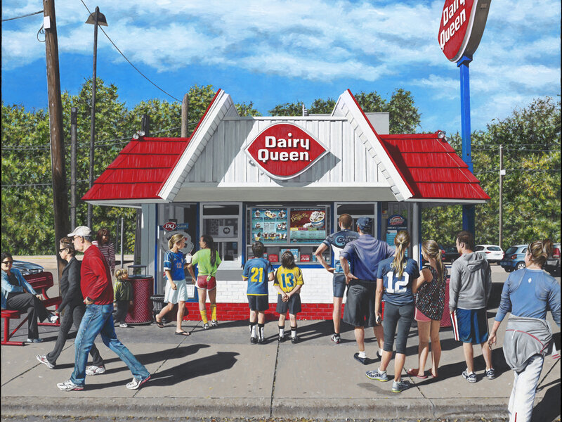 Photo of painting "Dairy Queen" by David Holmes