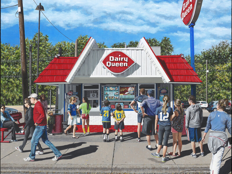 Photo of painting "Dairy Queen" by David Holmes