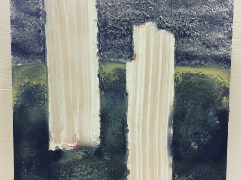 Daisies Mixed Media on Panel 