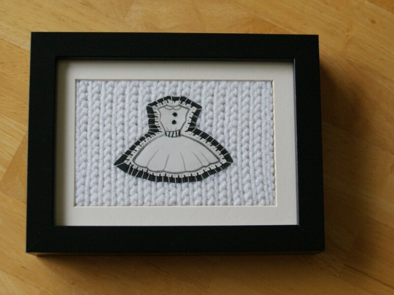 5x7, small art, Dress Up