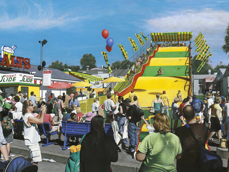 Photo of painting "Giant Slide" by David Holmes
