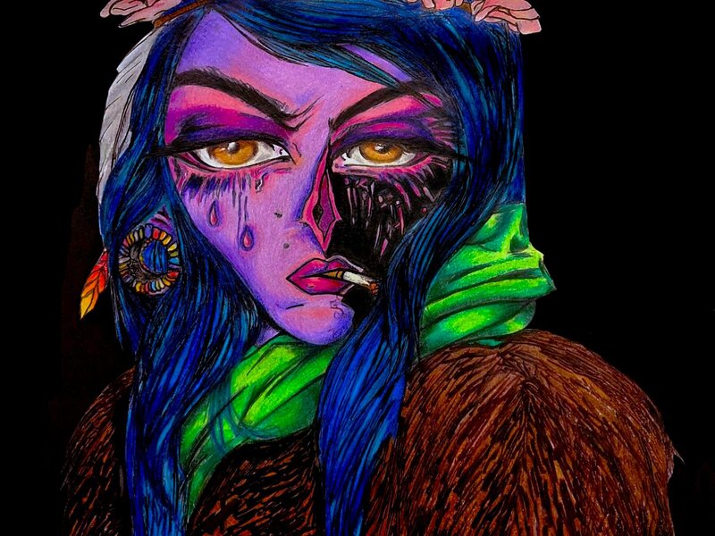 Mixed-Media drawing