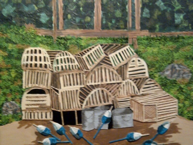 Lobster Pots with Bouys