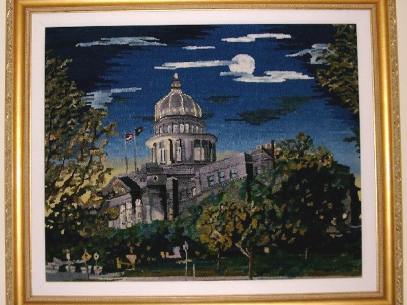 Idaho Capitol Building at Dusk