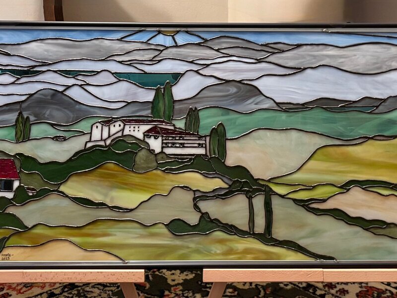 Stained Glass titled The Vineyard