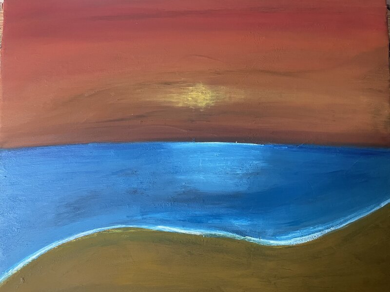 sunrise from the beach 