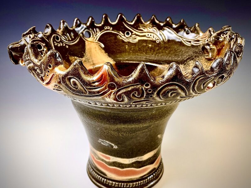 Joman style Shino Vase