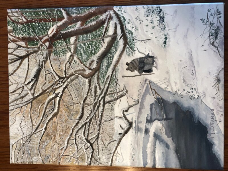 Winter Stream with Mouse