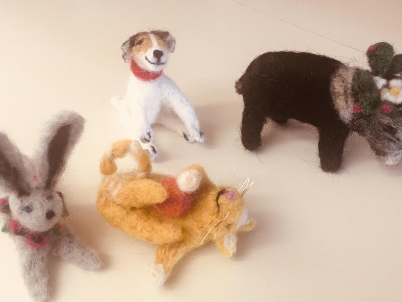 Needle Felted Sculptures
