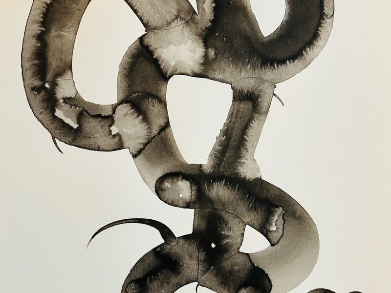 Painting in India ink.