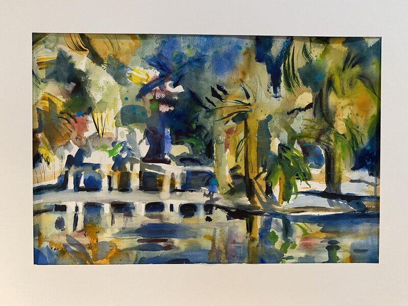 Agua Caliente, Watercolor