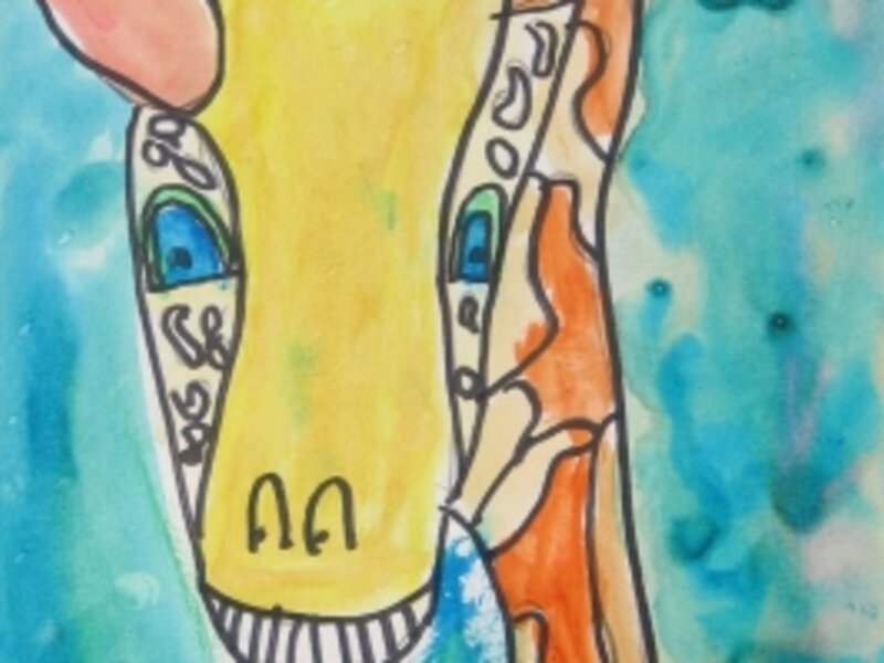 "Collage Giraffe"