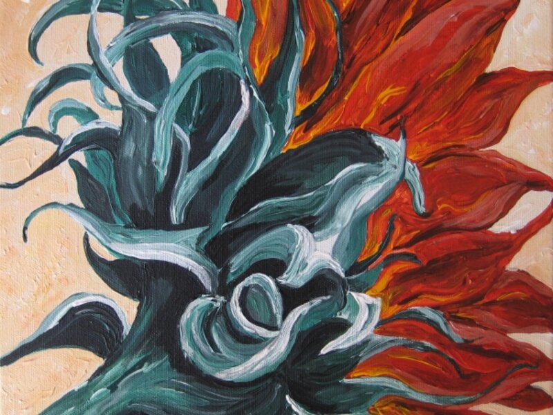 "Sunflower in Bloom"