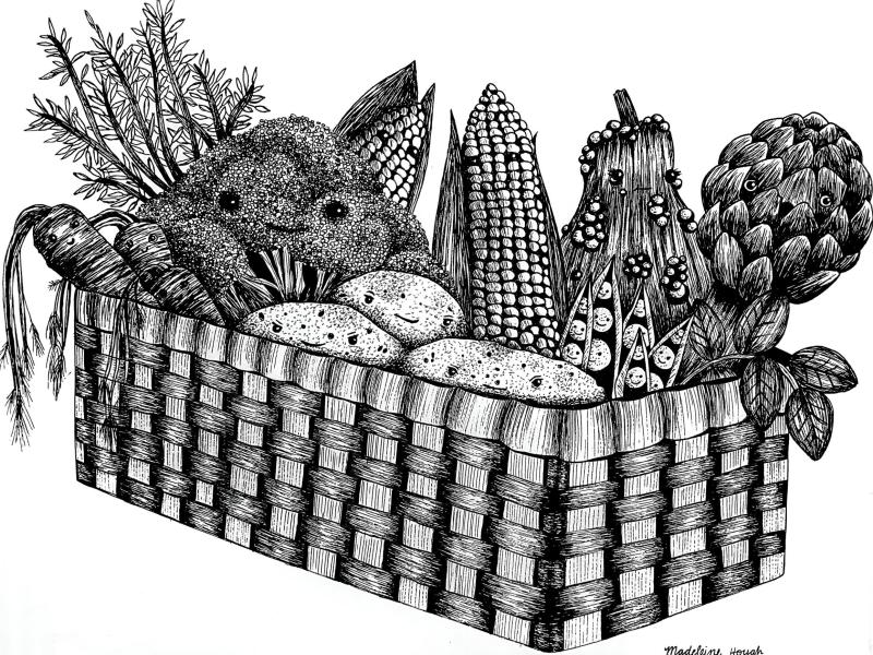 Veggie Party Drawing