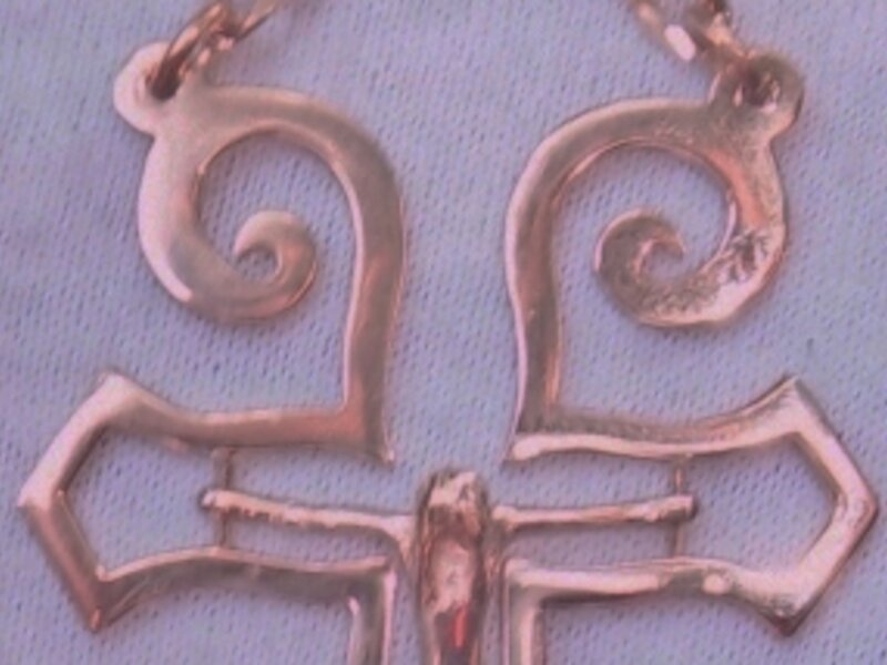THE RESURRECTION CROSS ,22K GOLD,JESUS 14K GOLD