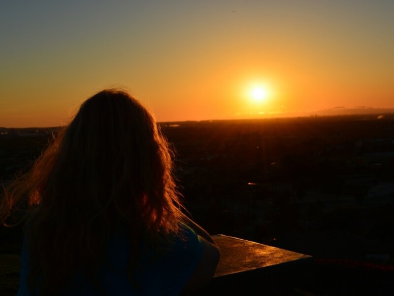 Sunset over Long Beach