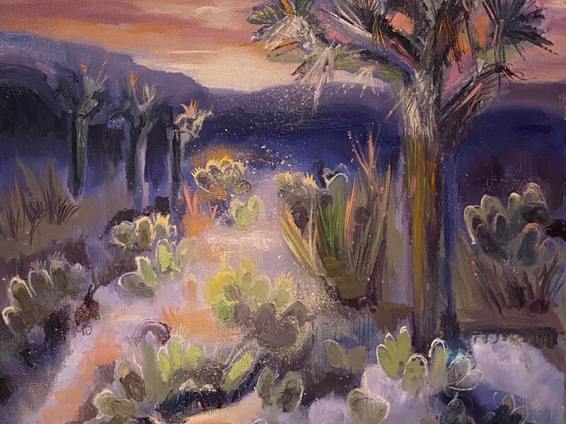 Sunrise Joshua Tree, Oil
