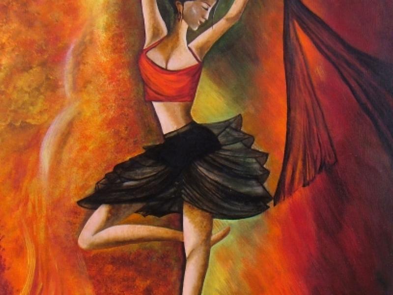 Dance Painting, Fantastic Painting, Girl Painting,