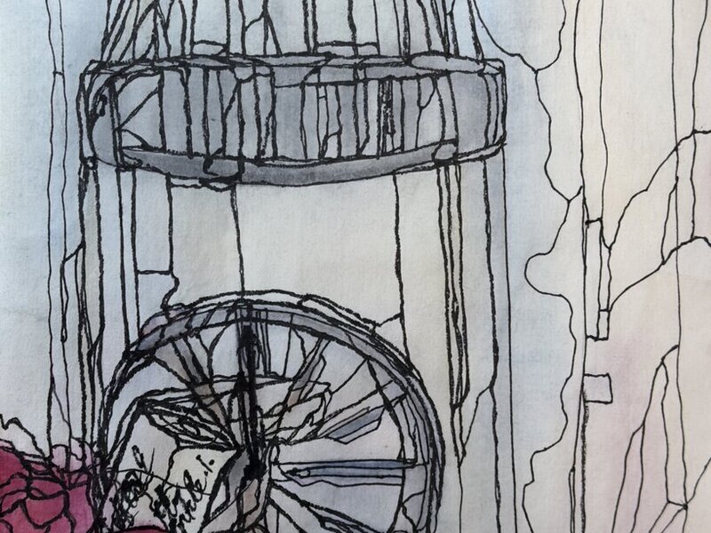 city scape with philadelphia love sign and william penn statue on top of city hall clock tower