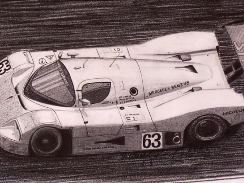 1984 Mercedes Twin Turbo V8 at LeMans France