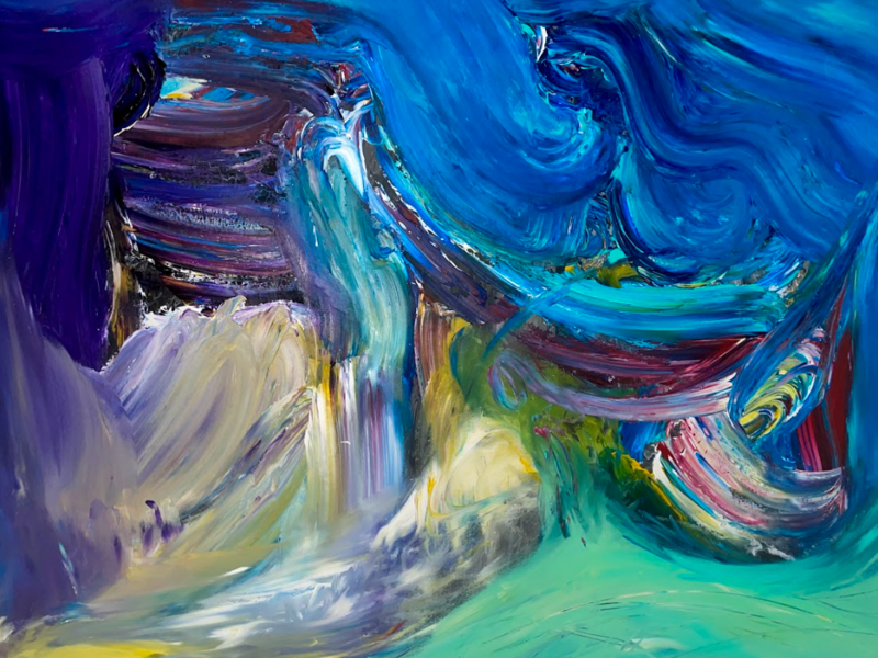 48x60 Original Abstract Artwork by Jason Hoogvorst