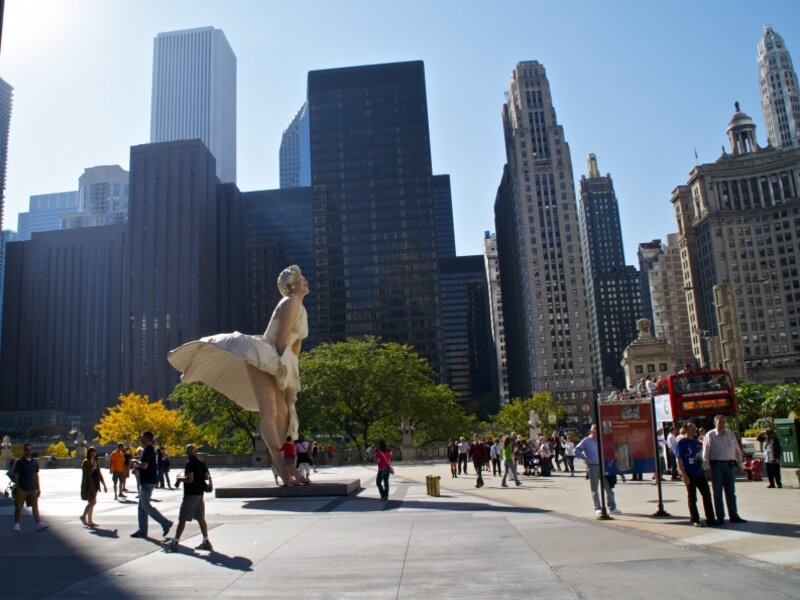 Marvelous Marilyn on Michigan Avenue