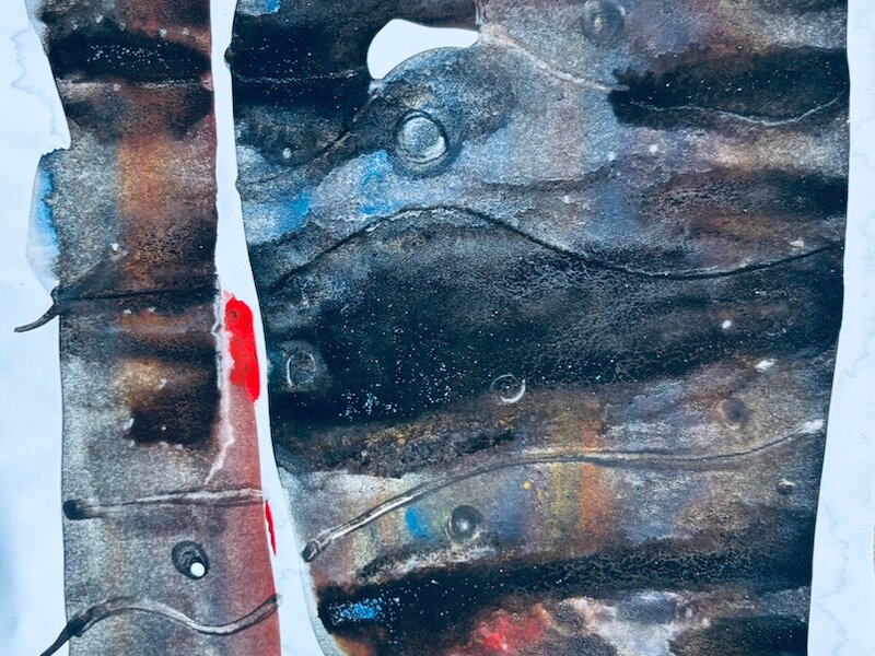 "Massive" Painting in watercolor, 2025.