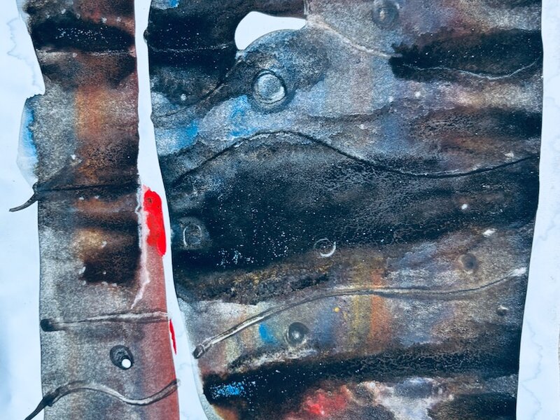 "Massive" Painting in watercolor, 2025.