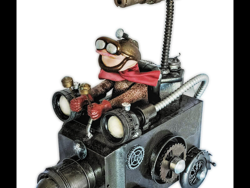 Steampunk sculpture