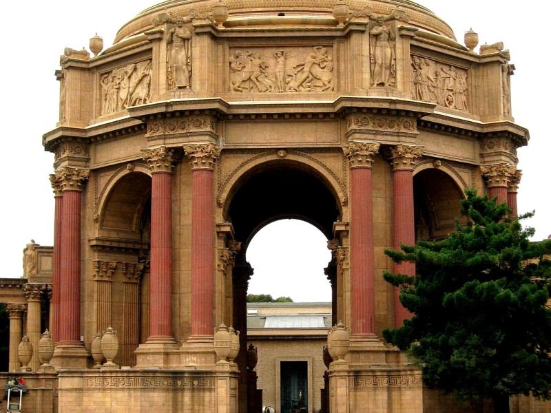 The Palace of Fine Arts was built for the Panama–Pacific International Exposition