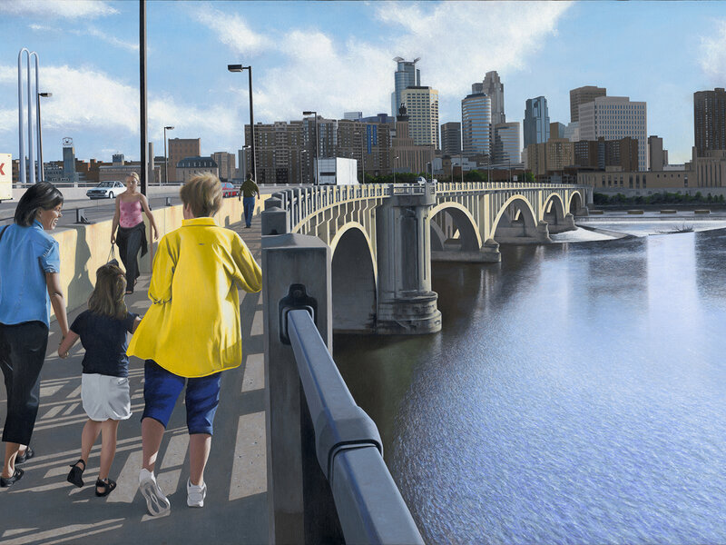 Photo of painting "Welcome to Minneapolis" by David Holmes